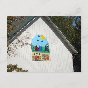 A Fun Barn Quilt Postcard