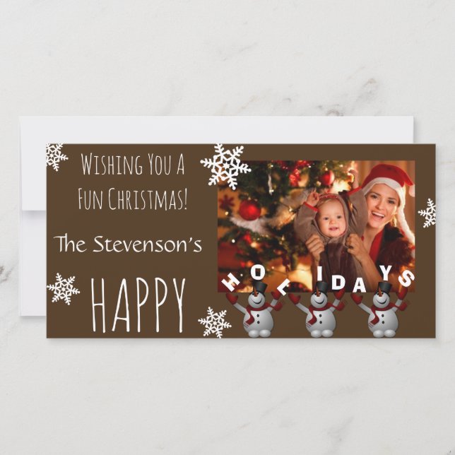 A Fun Christmas Holiday Card (Front)