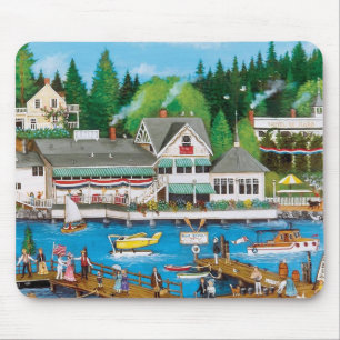 A Fun Day at the Docks Fine Art Mouse Mat