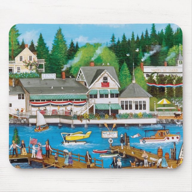 A Fun Day at the Docks Fine Art Mouse Mat (Front)