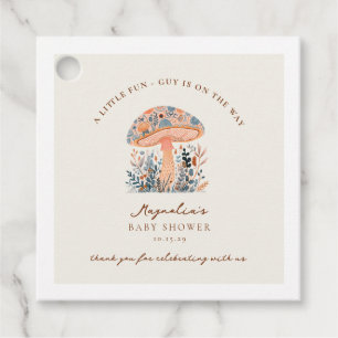 A Fun Little Guy is on the Way Baby Shower Favour Tags