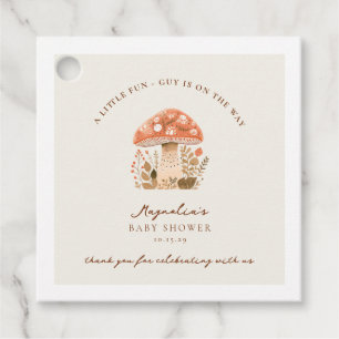 A Fun Little Guy is on the Way Baby Shower Favour Tags