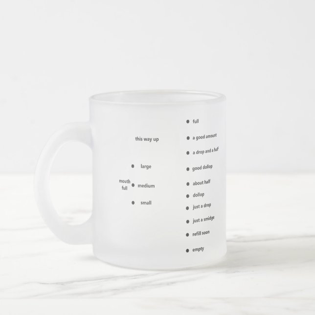 a fun measuring mug (Left)