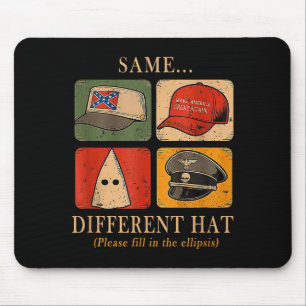 A Fun Puzzle, Same...different Hat,funny Protest T Mouse Mat