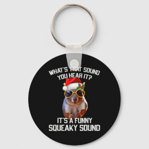 A Fun Squeaky Sound Christmas Squirrel Xmas  Key Ring