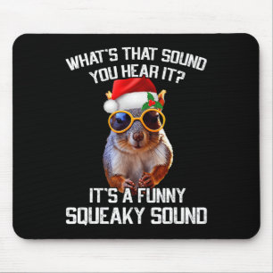 A Fun Squeaky Sound Christmas Squirrel Xmas Mouse Mat