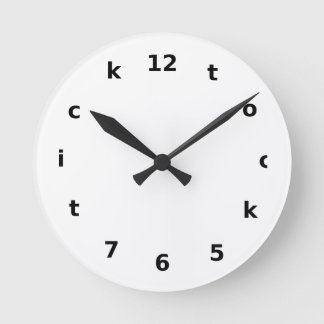 a fun tick tock face clock