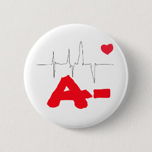 A- Funky Blood Type Heart Rate Button