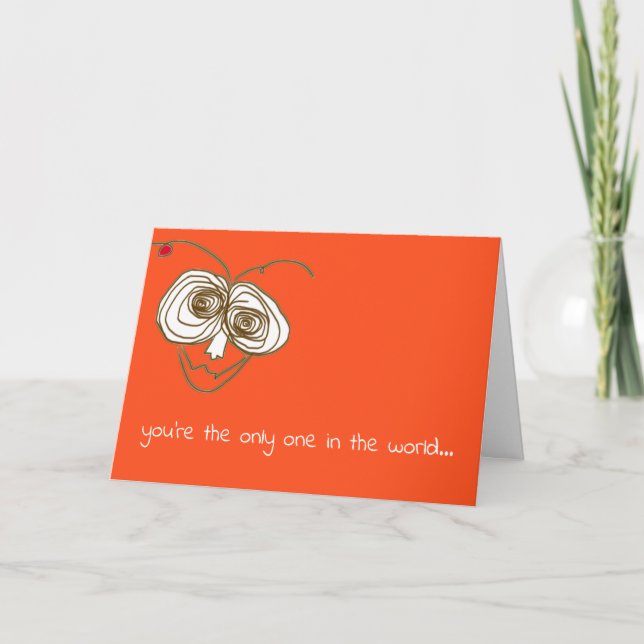 A funny card that says you're special & I'm cool (Front)