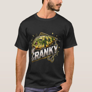 A Funny Cranky Fishing Reel Design T-Shirt