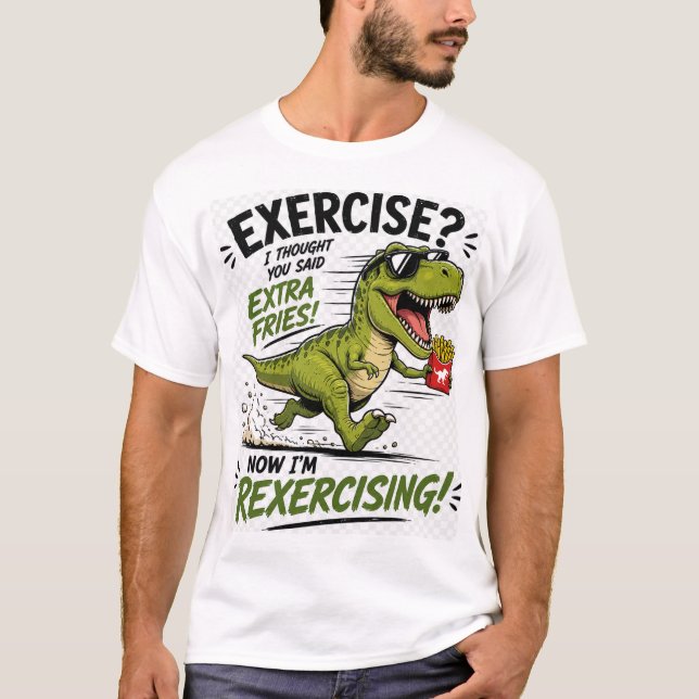 A funny dinosaur t-shirt design (Front)