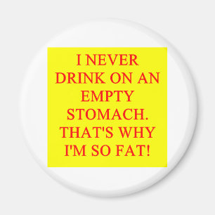a funny drinking joke magnet