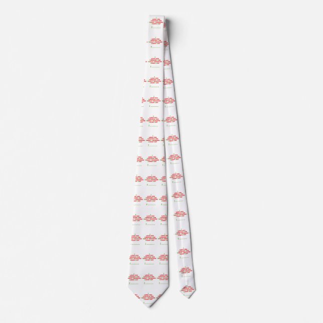 A funny hidden message tie (Front)