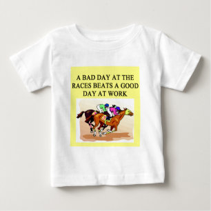 a funny horse player racing joke baby T-Shirt