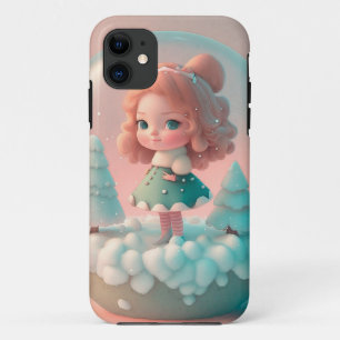 A funny little doll on a cloud iPhone 11 case