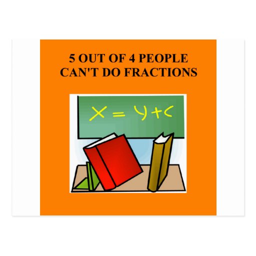 Image of a funny math joke Postcard