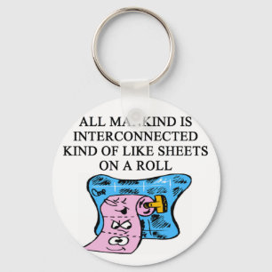 a funny new age joke key ring