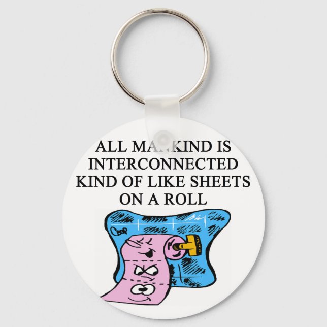 a funny new age joke key ring (Front)