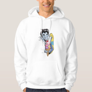 A funny, not-so-scary vampire eating ice cream. hoodie
