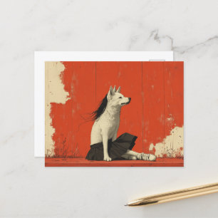 A Funny Part Dog Part Human Postcard