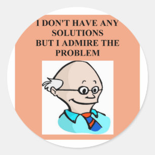a funny science joke classic round sticker