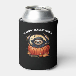 A funny sloth celebrating Halloween Essential T-Sh Can Cooler