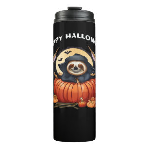 A funny sloth celebrating Halloween Essential T-Sh Thermal Tumbler