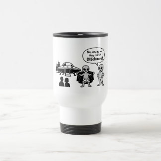 A funny take on The Disclosure movement Travel Mug