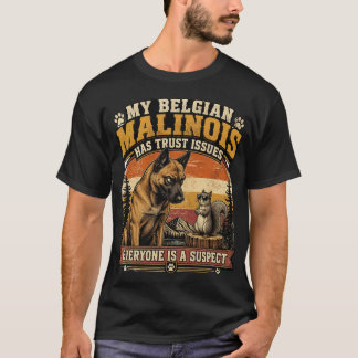 a funny vintage belgian malinois T-Shirt
