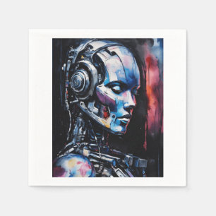 A Fusion of Technology and Humanity Napkin