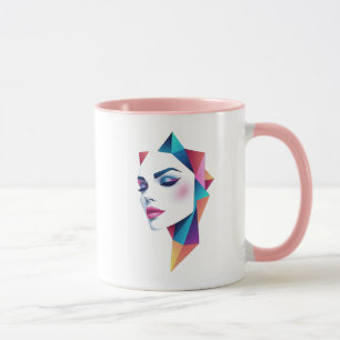 A futuristic portrait of a woman. mug