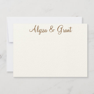 A&G custom note card