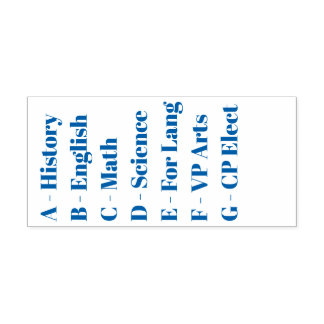 A-G Transcript Review Tool Self-inking Stamp