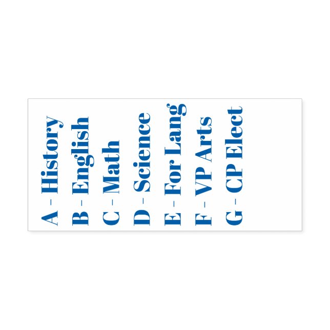 A-G Transcript Review Tool Self-inking Stamp (Design)