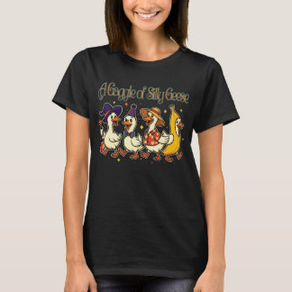 A Gaggle of Silly Geese in Full Costume Chaos T-Shirt