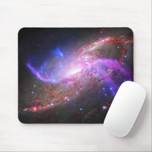 A Galactic Light Show In Spiral Galaxy Ngc 4258. Mouse Mat