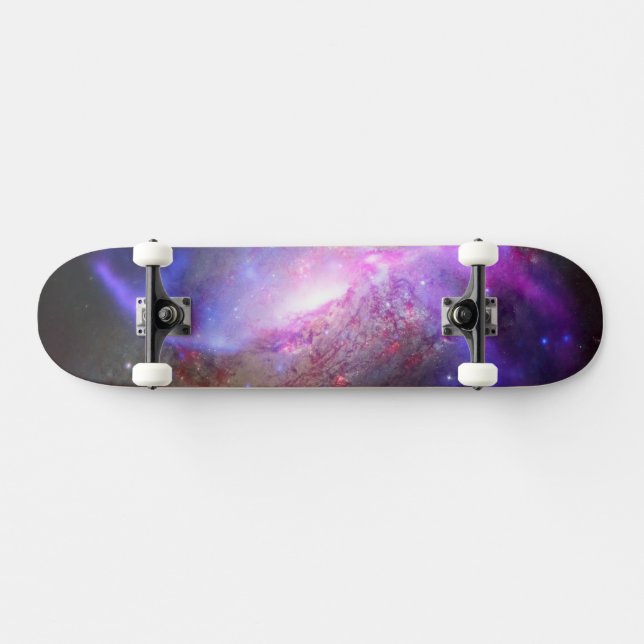 A Galactic Light Show In Spiral Galaxy Ngc 4258. Skateboard (Horz)