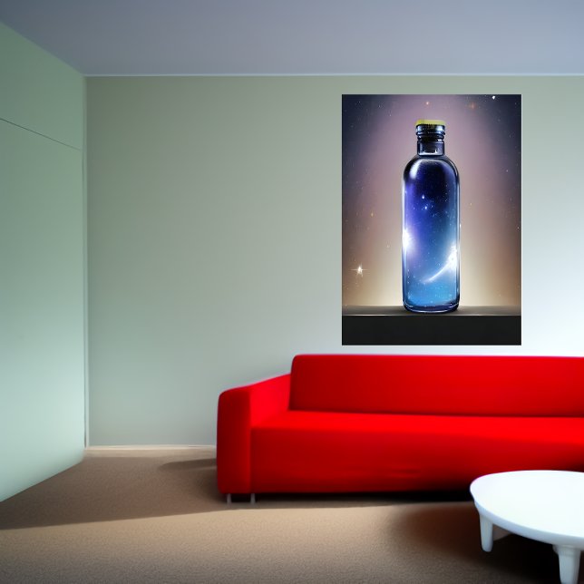 A galaxy in a bottle | AI Art Poster (Creator Uploaded)