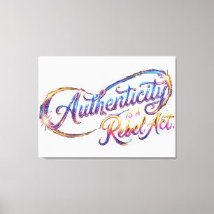 A Galaxy in a Pen Stroke Canvas Print