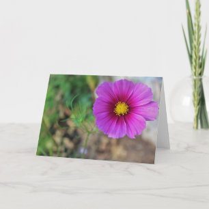 A Galaxy Inside a Flower Card