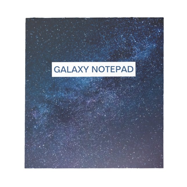 A galaxy of stars in the night Cute    Notepad (Front)