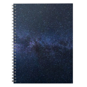 A galaxy of stars in the night sky notebook