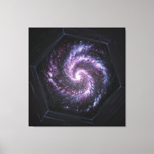 A galaxy seen by the James webb space telescope Canvas Print