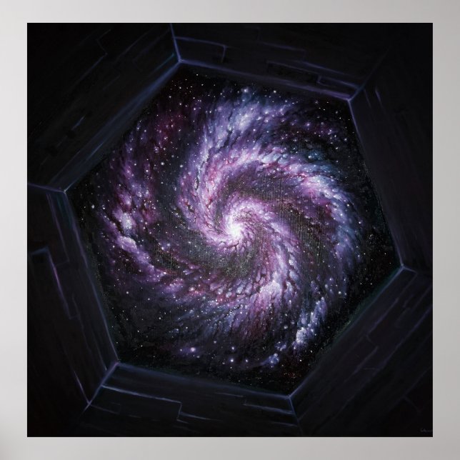 A galaxy seen by the James webb space telescope Poster (Front)