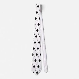 A Gambler Tie! The Ace of Spades repeat design. Tie