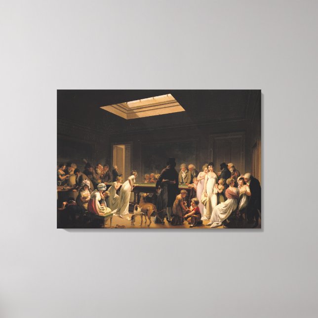 A Game of Billiards, 1807 Canvas Print (Front)