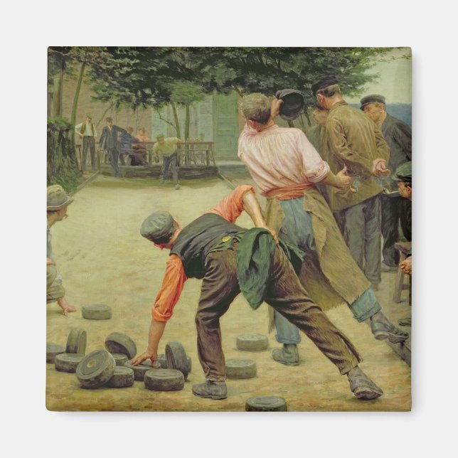 A Game of Bourles in Flanders, 1911 Magnet (Front)