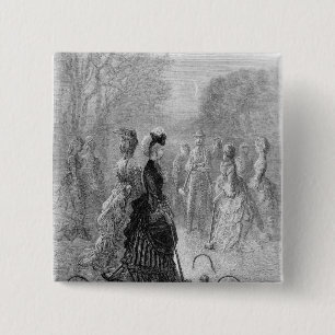 A Game of Croquet 15 Cm Square Badge