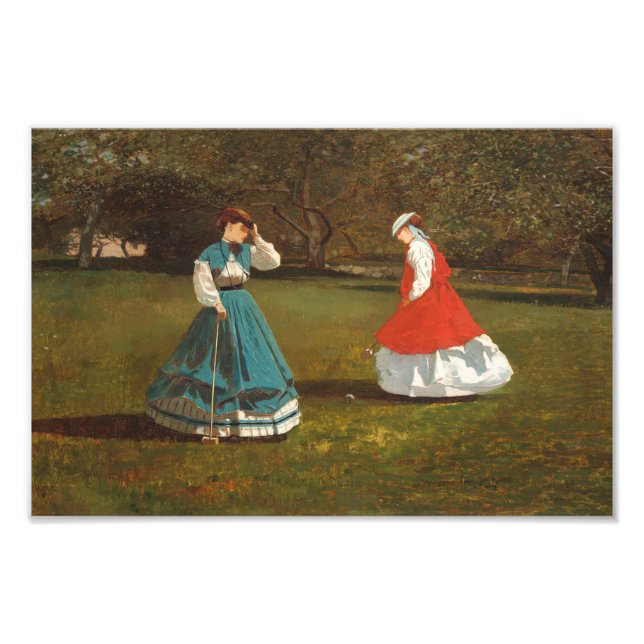 A Game of Croquet Photo Print (Front)