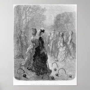 A Game of Croquet Poster